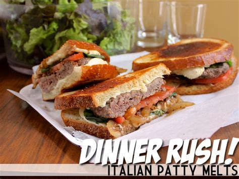 Dinner Rush Italian Patty Melts Devour Cooking Channel