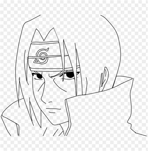 Itachi Uchiha Lineart By Misachan23 On Deviantart Step By Step