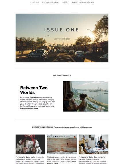 Confluence Magazine A New Creative Outlet For Documentary Storytellers