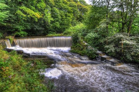 England Parks Waterfalls Yarrow Valley Park Nature Wallpaper
