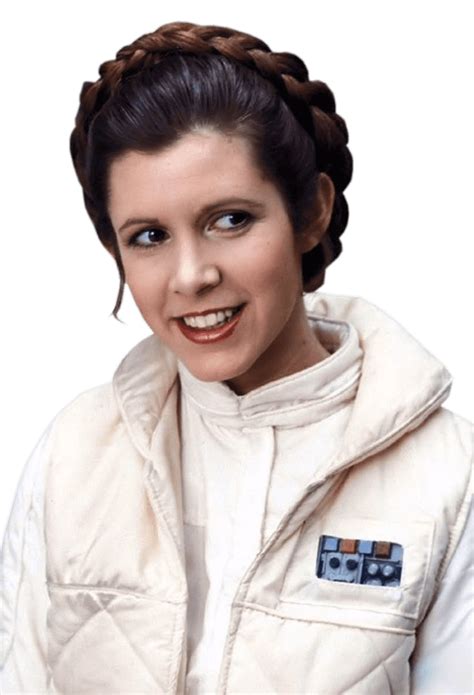 Download Princess Leia Carrie Fisher Smiling Transparent PNG