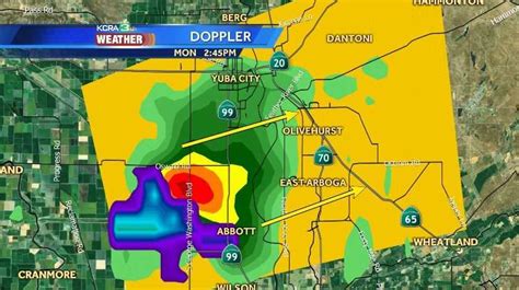 Thunderstorm Hits Yuba City Area