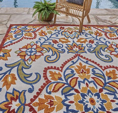 Gertmenian 21618 Indoor Outdoor Rugs Patio Area Carpet