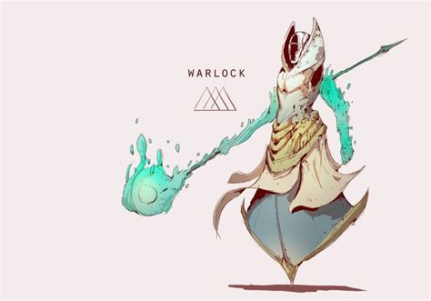 Artstation Warlock Redesign Jeff Hong Fantasy Character Design