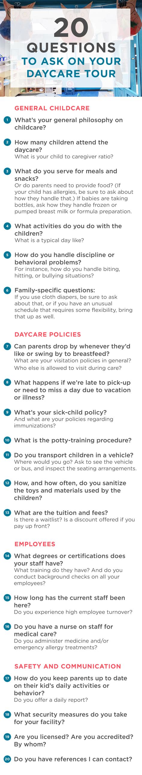 Questions To Ask At A Daycare Job Interview Job Retro