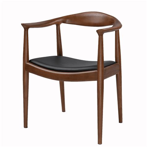 Tomile Modern Ash Wood Dining Chair Walnut Color Kennedy Chair For Home