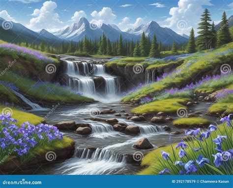 Experience Nature S Wonders: Ultra Realistic Images Stock Illustration