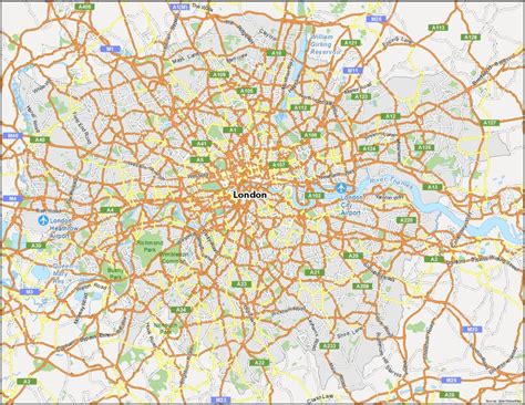 Map Of London England Gis Geography