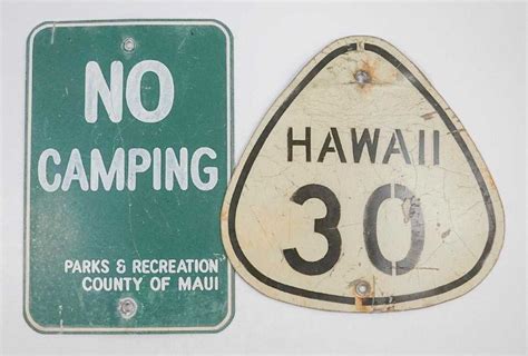 Two Hawaii Road Signs