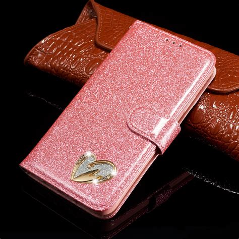 Bling Glitter Flip Wallet Card Leather Phone Case Cover For Iphone 11