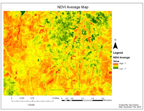 Study Area Ndvi Average Map The Land Coverland Use For The Area Of