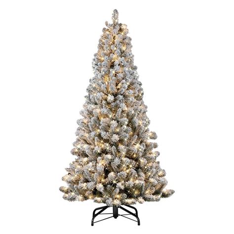 Puleo International 65 Ft Pre Lit Flocked Virginia Pine Artificial