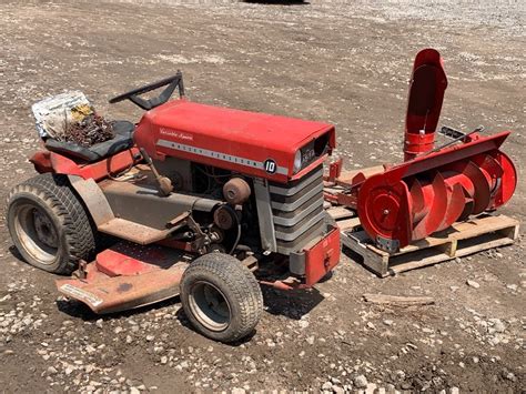 Massey Ferguson 10 Tractor With Mower Deck And Snow Blower June Autos