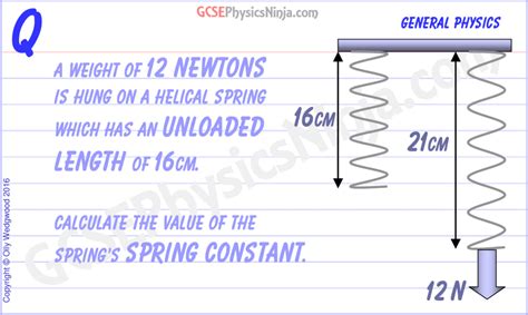 27 Spring Constant Calculation