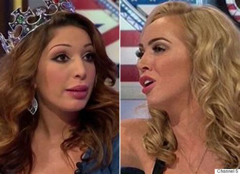 celebrity big brother s bit on the side fight farrah abraham and janice dickinson given