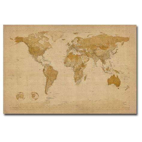 Michael Tompsetts Antique World Map Canvas Wall Art 236060 Wall Art