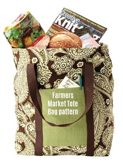 Farmers Market Tote Bag Pattern Sew Modern Bags