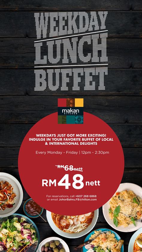 Les équipements et services proposés incluent l'accès à internet gratuit à internet. Makan Kitchen @ DoubleTree by Hilton Hotel Johor Bahru ...