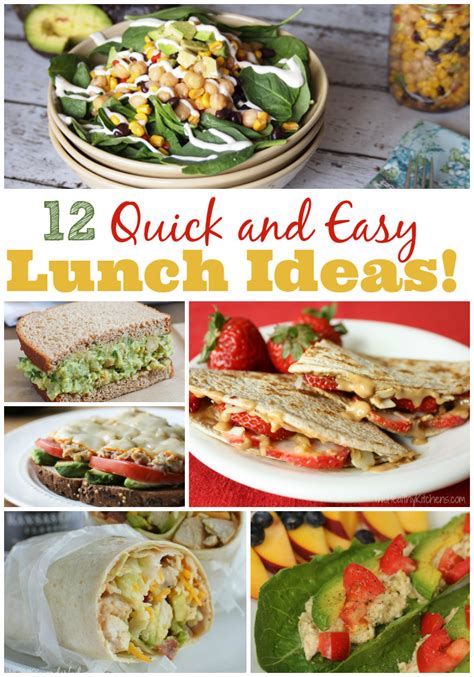 Quick and Easy Lunch Ideas - The Weary Chef