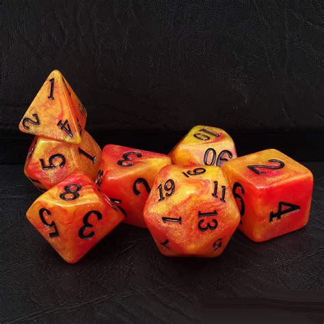 Bescon Magical Stone Dice Set Series 7pcs Polyhedral Rpg