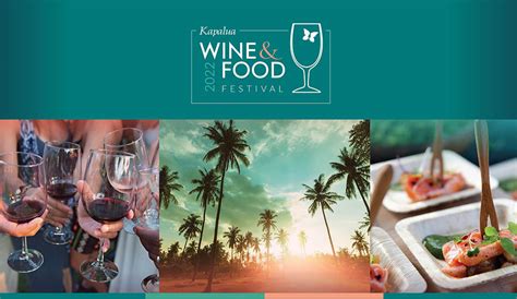 The Annual Kapalua Wine Food Festival Menu Magazine