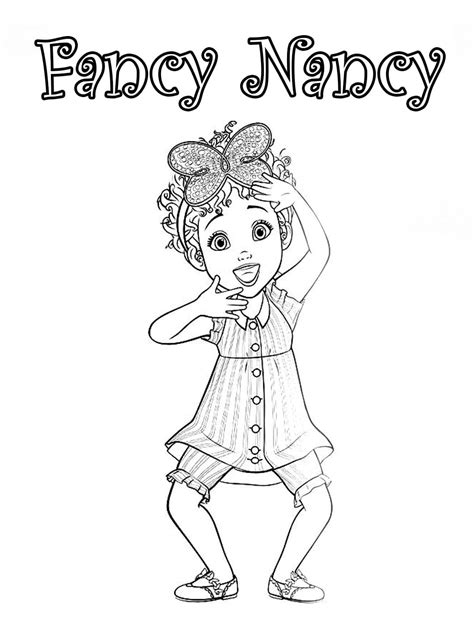 Dibujos De Fancy Nancy Para Colorear Dibujos Onlinecom