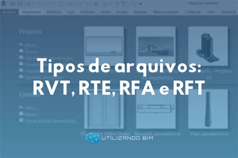 Quais São Os Tipos De Arquivos No Revit Utilizando Bim