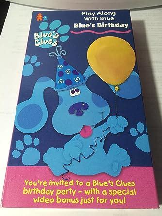 Amazon Com Blue S Clues Blue S Birthday Vhs Steve Burns Traci Paige Johnson Seth O