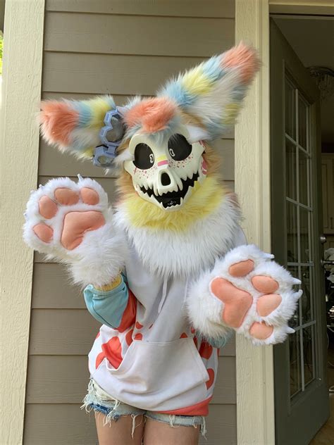 Skull Dog Fursuit Full Partial With Add Ons Made By Me Etsy Australia