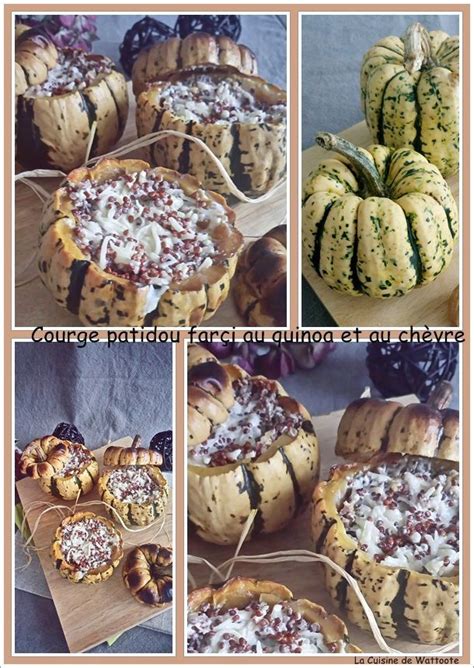 Courge Patidou farci au quinoa et au chèvre
