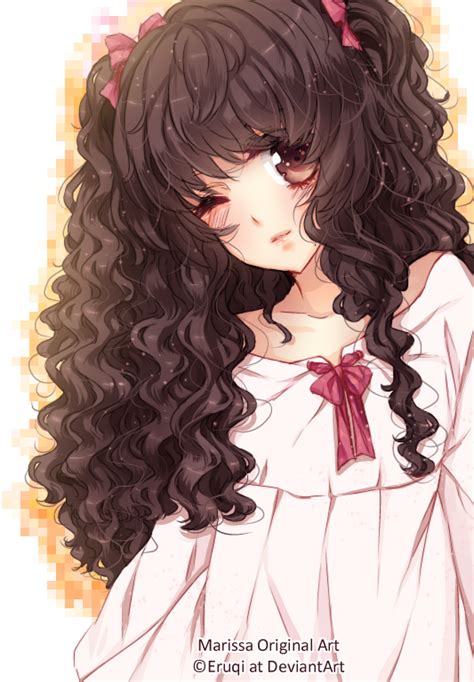 Marissa By Eruqi On Deviantart Anime Curly Hair Curly Hair Cartoon