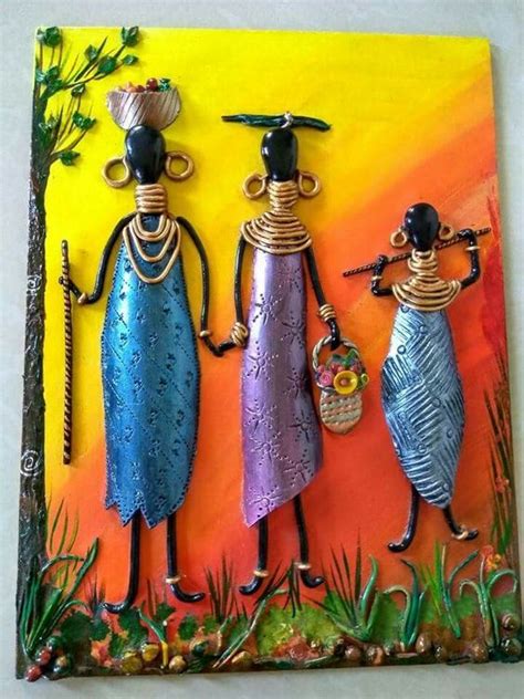Clay Wall Art African Art Paintings Clay Art Projects