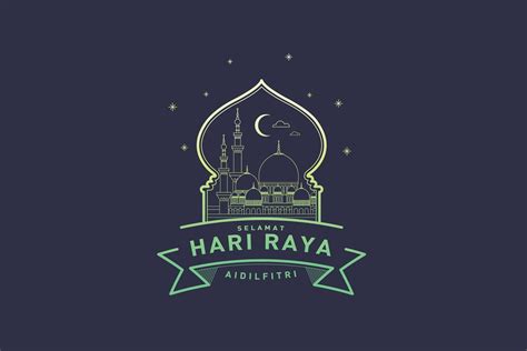 (also known as eidulfitri , hari raya or even eid mubarak greeting cards). raya greetings template vector | Custom-Designed ...