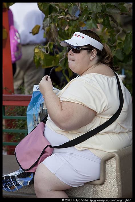 Photograph By Philip Greenspun Obese Woman Eating Ice Cream