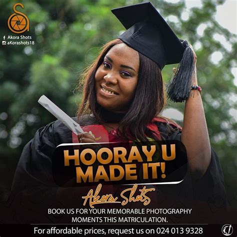 Matriculation Photoshoot Flyer Akorashots18 Creativeicegfx