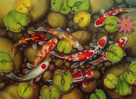 Best Japanese Koi Fish Painting For Sale Asian Art Gallery