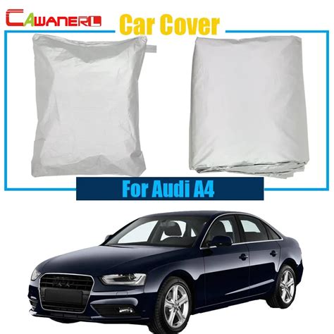 Cawanerl For Audi A4 Car Cover Rain Sun Snow Resistant Cover Anti