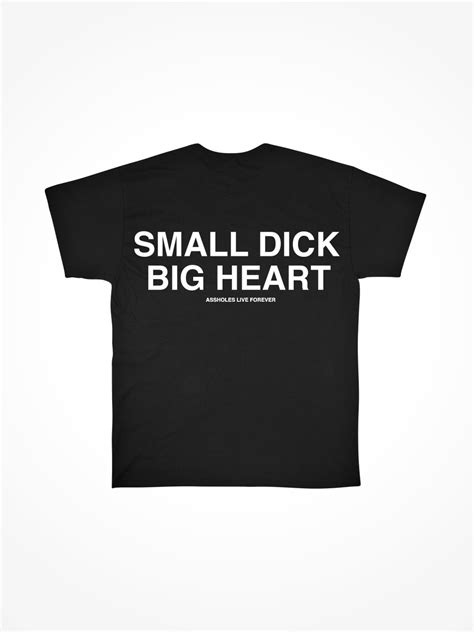 Small Dick Big Heart • Black Tee Linda Finegold