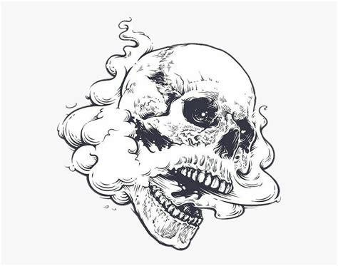 Weed for sale go to : #dark #edgy #skull #art #smoke #weed #high - Open Mouth ...