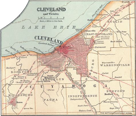 Cleveland Ohio County Map