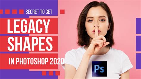 legacy shapes photoshop 2020 how to get default legacy custom shapes in photoshop 2020 youtube