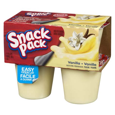 Snack Pack Pudding Vanilla 4 Cups X 99 G 396 G Powells Supermarkets
