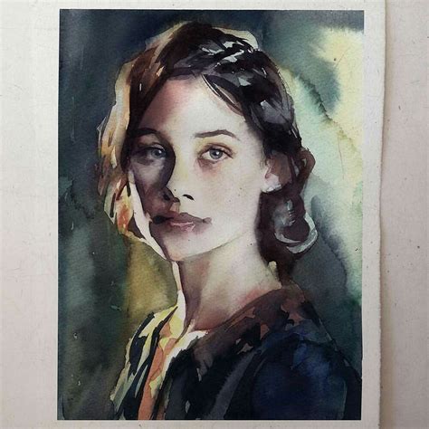 Marcos Beccari 2016 Portrait Painting Watercolor Portraits