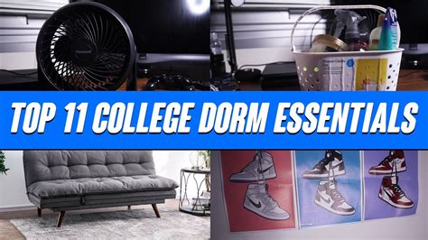 top 11 college dorm essentials dorm essentials must haves 2022 youtube