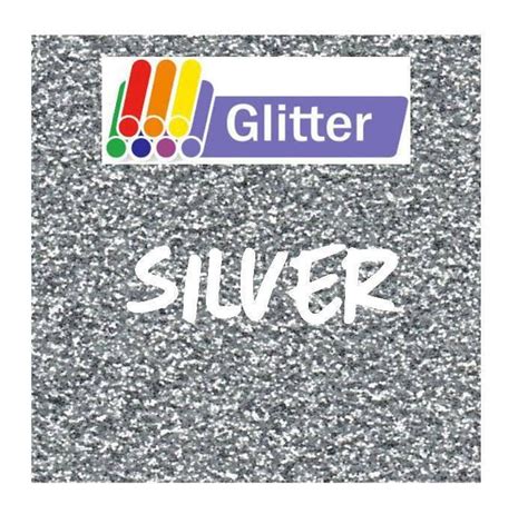 Siser Glitter Heat Transfer Vinyl Iron On Htv Silver By