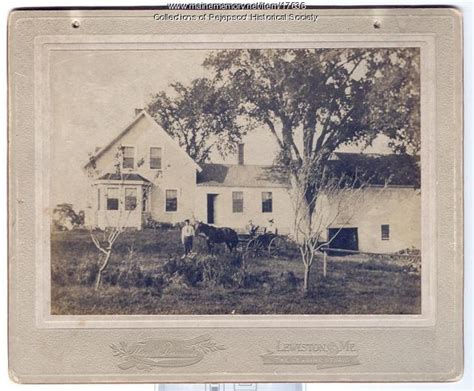 Bradford Homestead Turner Ca 1870 Maine Memory Network