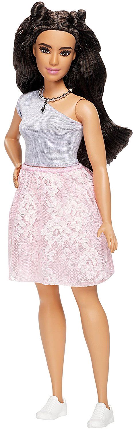 Hausderpuppen Barbie Fashionistas Doll 65 Powder Pink Lace Curvy Dyy95