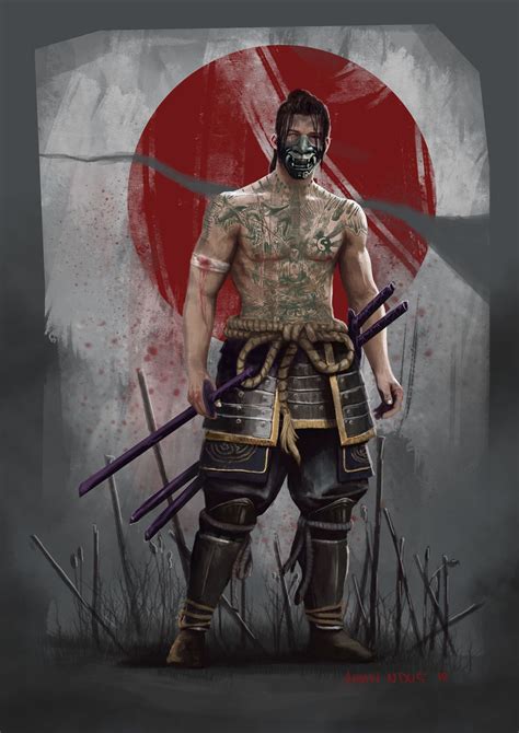 Yakuza Hunter Cgtrader Digital Art Competition Samurai Art Samurai