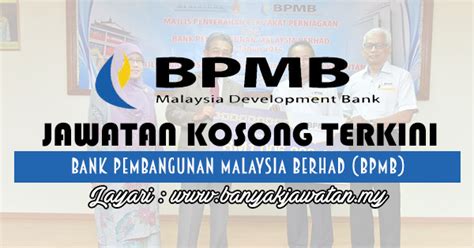 Bank pembangunan malaysia berhad profile updated: Jawatan Kosong di Bank Pembangunan Malaysia Berhad (BPMB ...