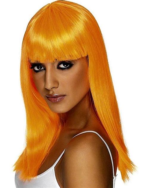 Wig Neon Orange Glamourama Lanti